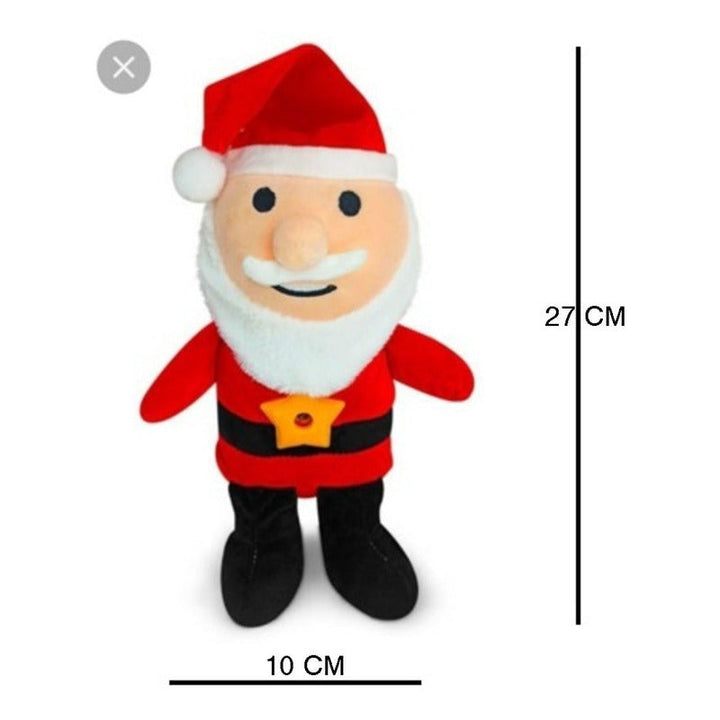 Peluche Muñeco Proyector De Luces Santa Navideño Musical