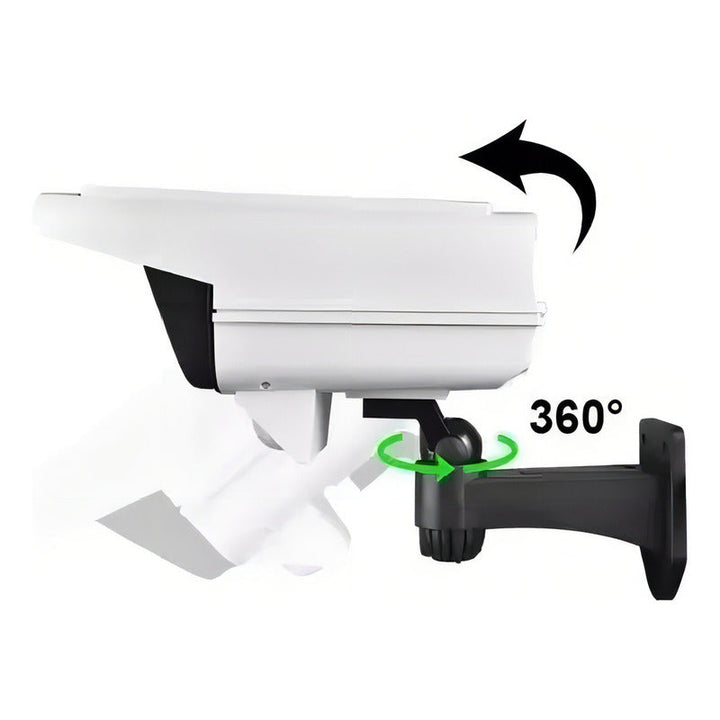 Lámpara Led Panel Solar Y Sensor De Movimiento Tipo Cámara