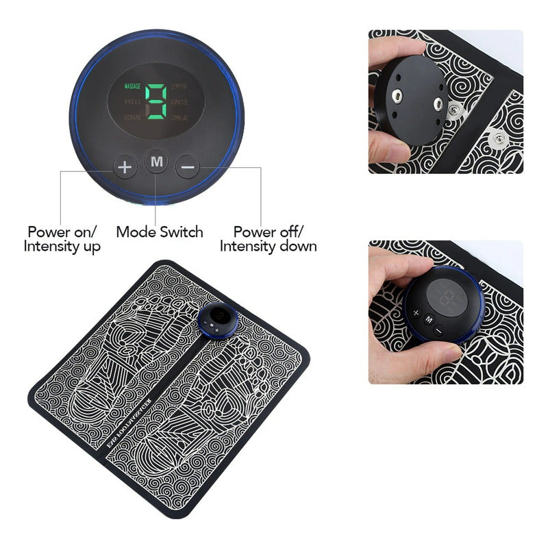 Masajeador Masaje Pies Electroestimulador Fitness Muscular Color Negro - 262323