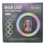 Diaz Home Dxltripled210 Aro De Luz 26 Cm Con Trípode Profesional 2 Metros De Altura Color De La Estructura Negro 220v