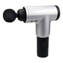 Masajeador Muscular Fascial Gun Kh-320 Vibratorio 4 Cabeza Color Plateado/negro 220v
