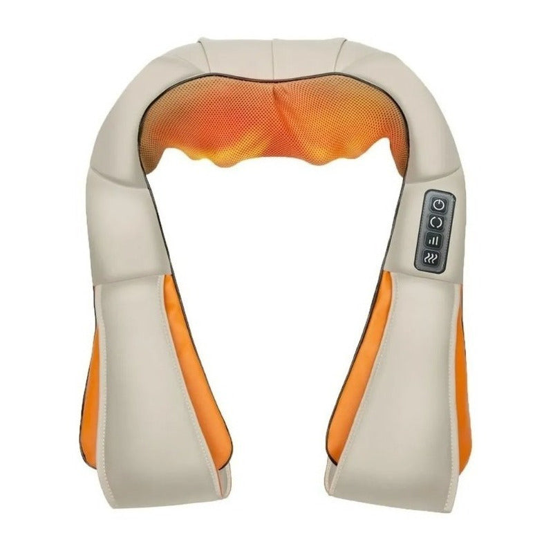 Masajeador Corporal Cervical Cuello Espalda Brazos Electrico Color Beige