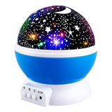 Lampara Rotatoria Proyector Cielo Estrellas Noche Dormir Luz Estructura Unisex