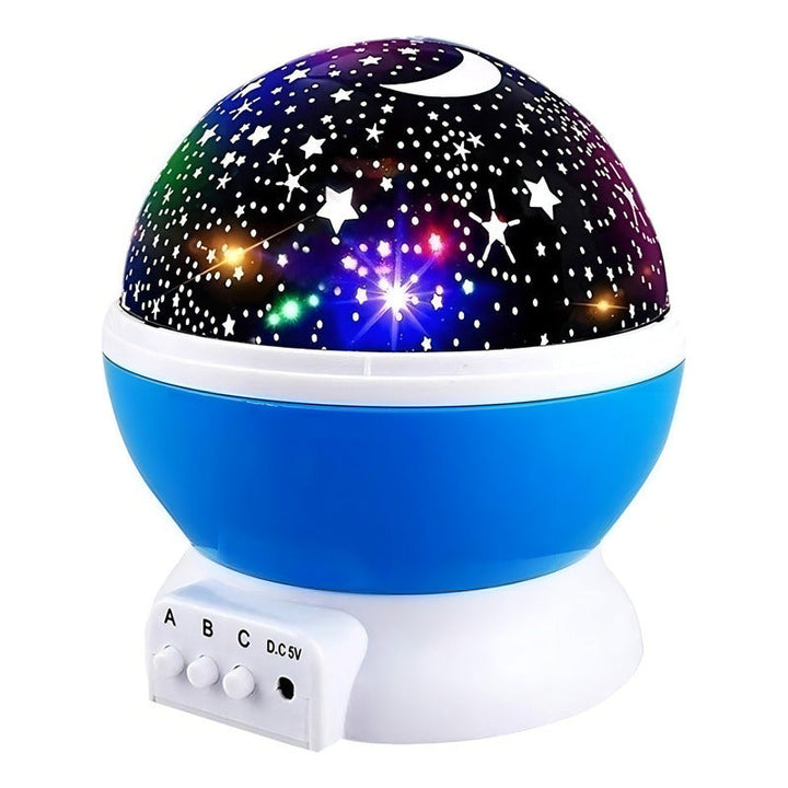 Lampara Rotatoria Proyector Cielo Estrellas Noche Dormir Luz Estructura Unisex