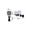 Lámpara Led Panel Solar Y Sensor De Movimiento Tipo Cámara