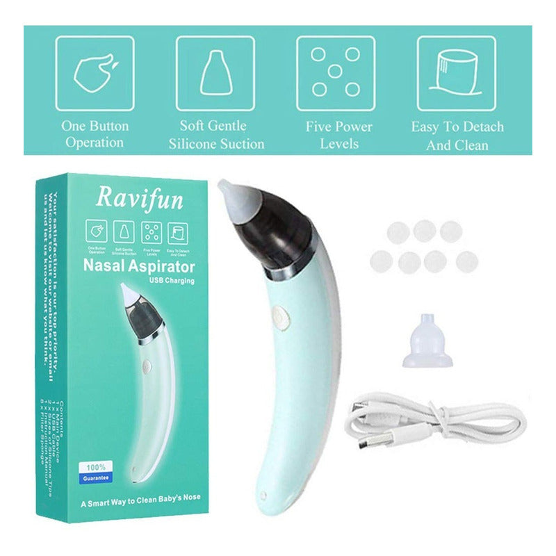 Aspirador Nasal Para Bebes, Sacamocos, Extractor Electrico