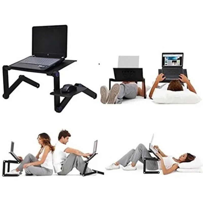 Mesa Portátil Para Computador Base Plegable Dos Ventiladores