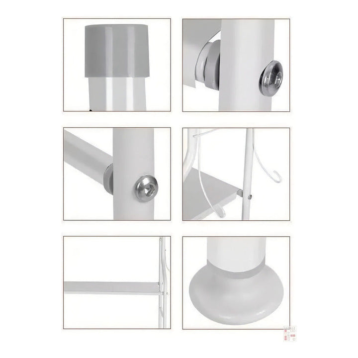 Organizador De Baño Estantería Mueble Ahorrador De Espacio 3 Color Blanco