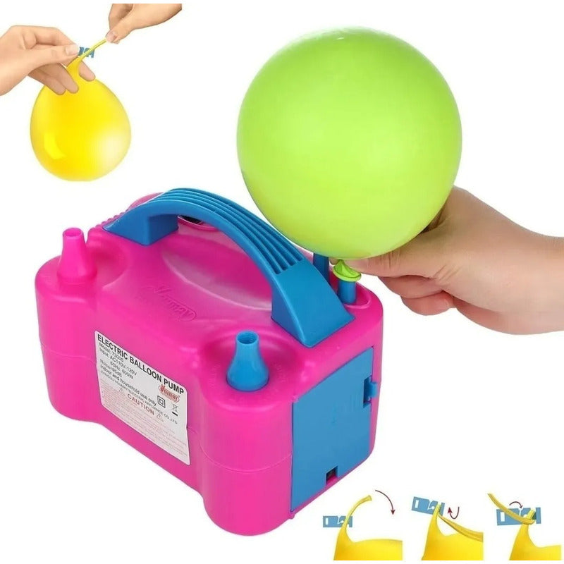 Bombas Inflador Globos Electrico Doble Boquilla Bomba 600w