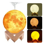 Humificador Difusor Aroma Lámpara Luna Luces Led Eléctrico Color Segun Disponibilidad 110v