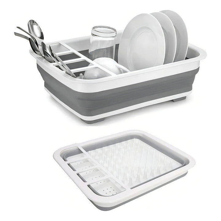Escurridor De Platos Plegable Secaplatos Color Blanco