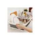 Secaplatos Escurridor De Platos Silicona Plegable Vajilla Color Gris