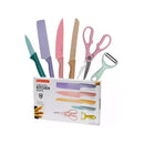 Juego Set Cuchillos Cocina X 6 Piezas Color Colores