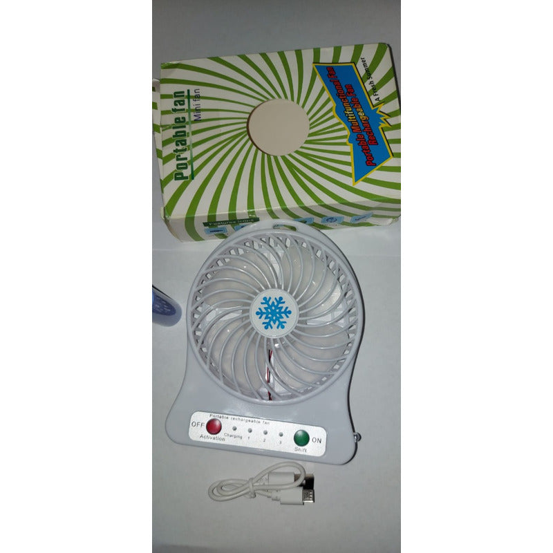 Mini Ventilador Portable De Mesa O De Playa Recargable Usb ®