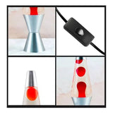 Lampara De Lava Luz Creativa Decorativa Volcan De Cera Color