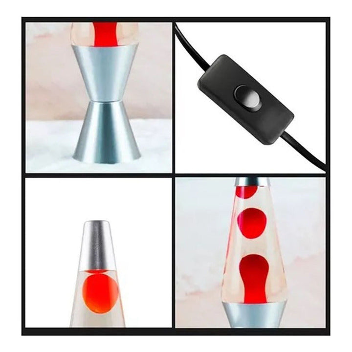 Lampara De Lava Luz Creativa Decorativa Volcan De Cera Color