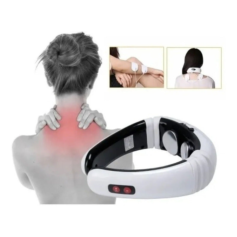 Masajeador Cuello Inalambrico Gimnasia Pasiva + 2 Electrodos