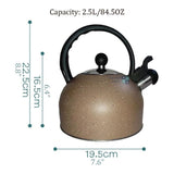 Tetera De 2.5 Litros Hervidor De Agua Con Escape Marron