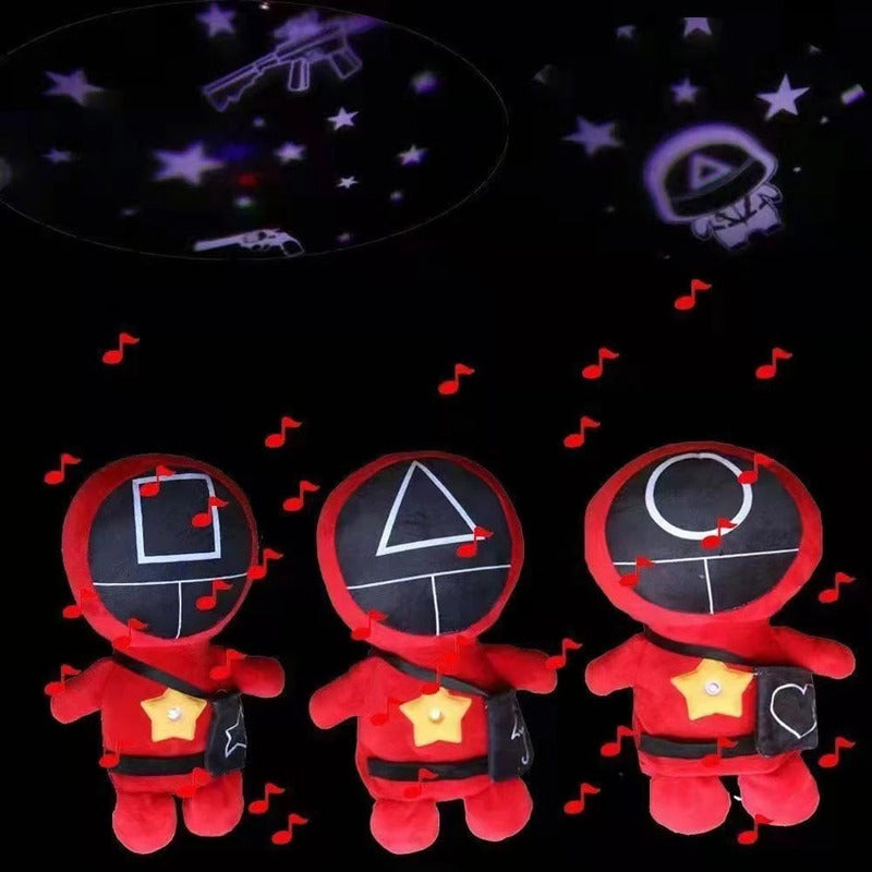 Peluche Muñeco Proyector Luminoso Luces De Juego Del Calamar