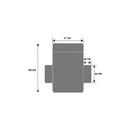 Funda Cobertor ,cubre Sofa Protector Reversible 1 Cuerpo Color Marrón