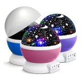 Lampara Rotatoria Proyector Cielo Estrellas Noche Dormir Luz Estructura Unisex