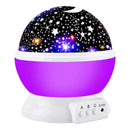 Lampara Proyector Rotatoria Cielo Estrellas Noche Alumbra Color De La Estructura Morada