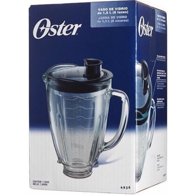 Vaso De Vidrio Para Licuadora Oster Reversible Ref. 4936