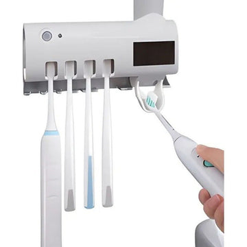 Dispensador Crema Dental + Soporte Esterilizador De Cepillos