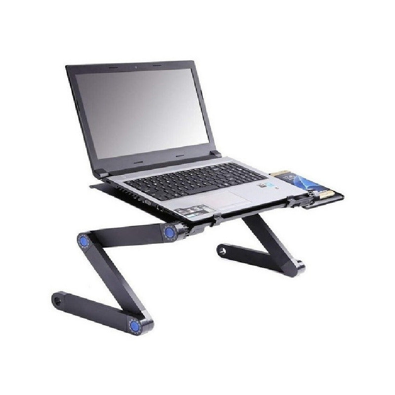 Mesa Plegable Portátil 2 Ventiladores Ajustable Escritorio