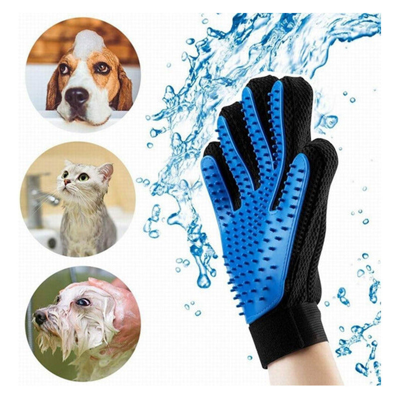 Guante Quita Pelo Cepillo Para Peinar Perros Gatos Silicona