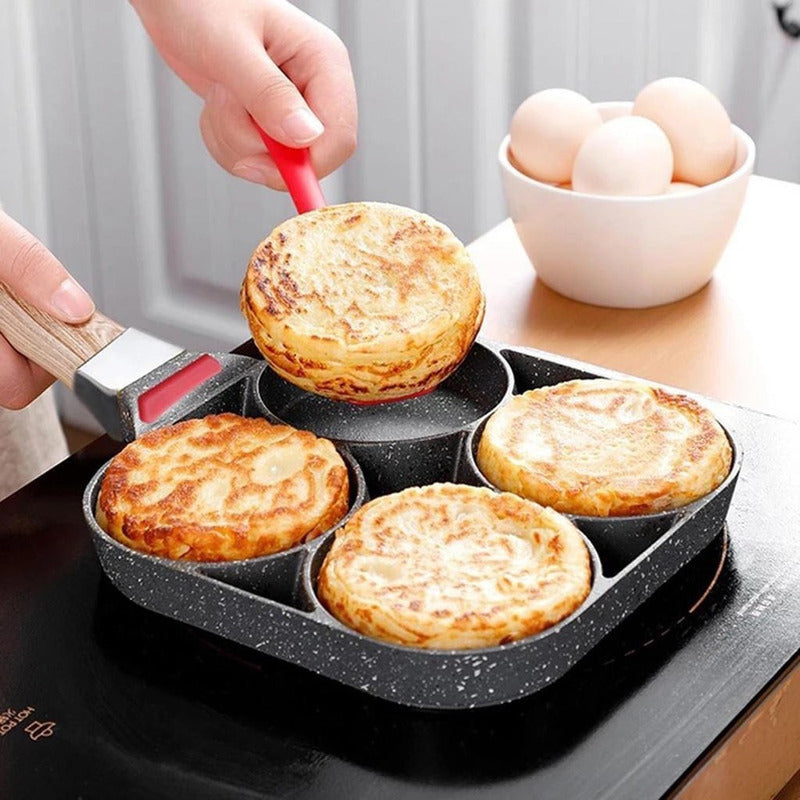 Sartén Antiadherente Sartén Para Huevos Sartén Para Panquequ Color 4 Hole