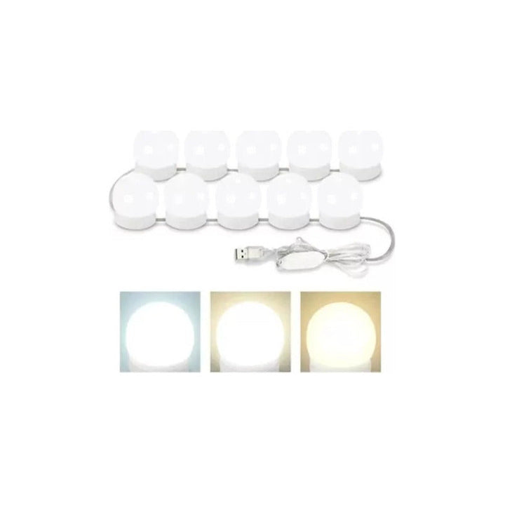 Luces Led Con 10 Bombillas - Extensión Luces Color De La Luz Blanco