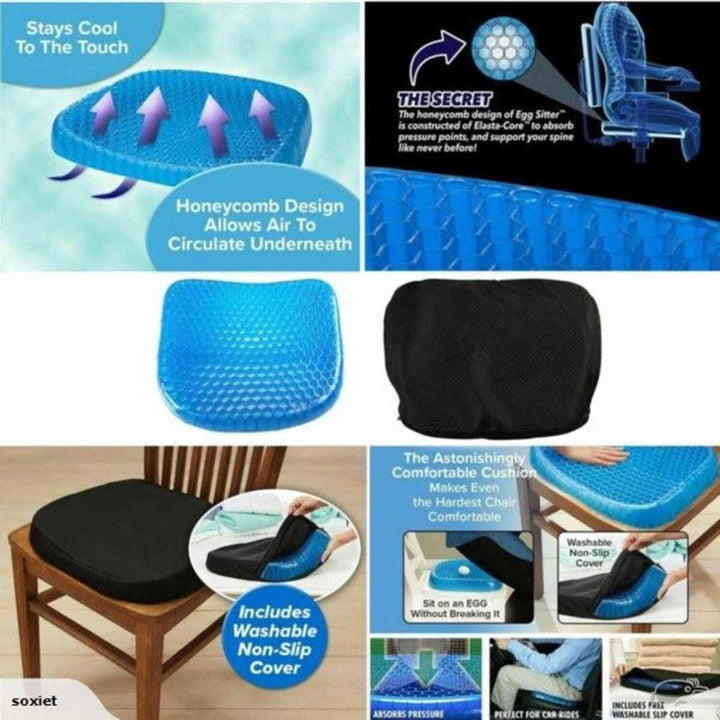 Cojín Almohada Para Silla Asiento En Silicona Con Protector