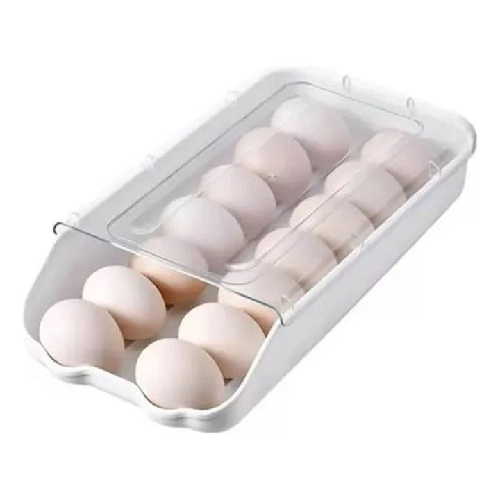 Organizador De Huevos Soporte De Cocina Estante Transparente