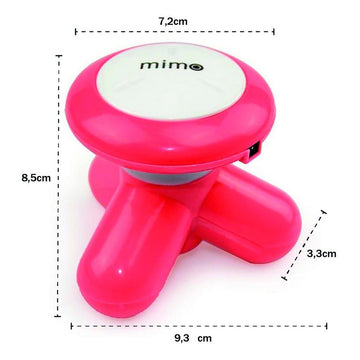 Mini Masajeador Eléctrico Azul Mimo Para Cuerpo, Cuello Y Espalda