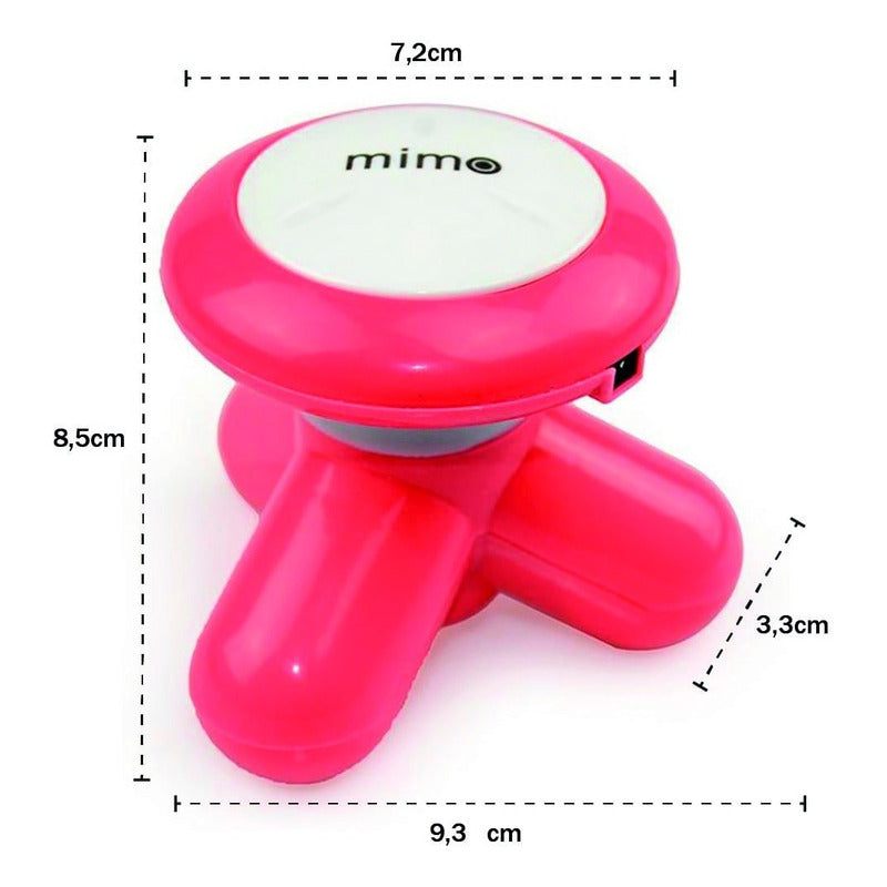 Mini Masajeador Eléctrico Azul Mimo Para Cuerpo, Cuello Y Espalda