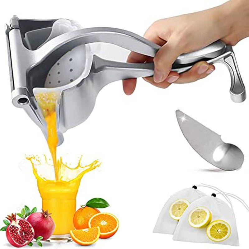 Exprimidor De Frutas Manual En Aluminio