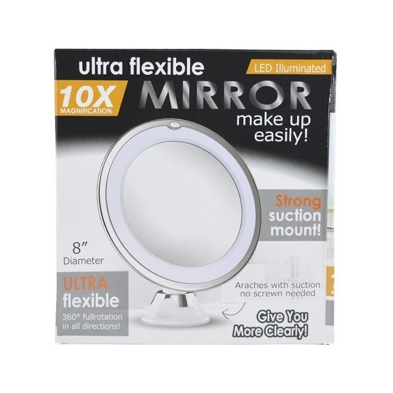 Espejo Para Maquillaje Iluminado Con 8 Luces Led Portatil