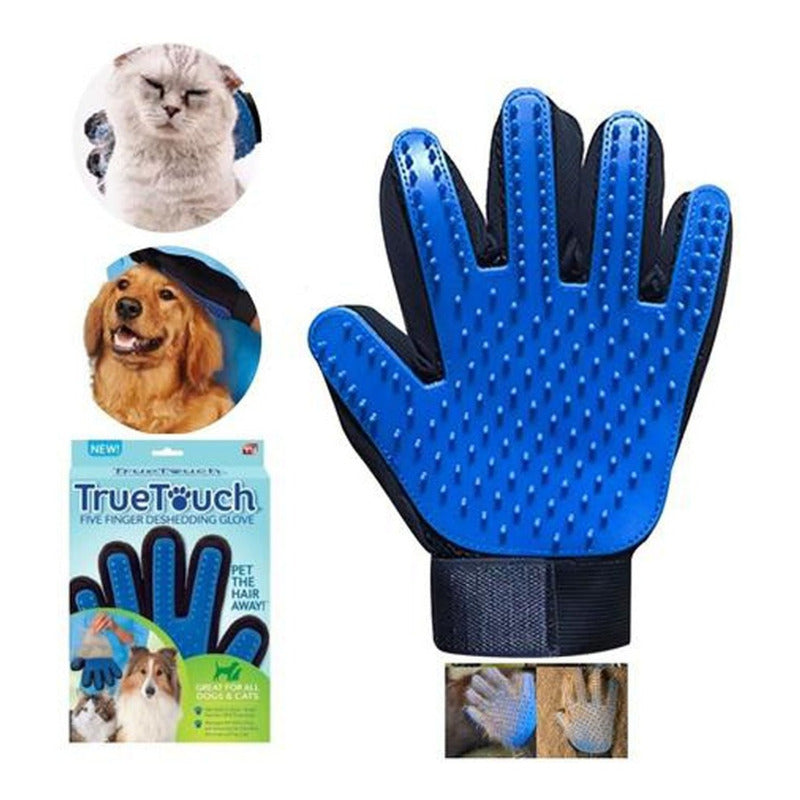 Combo Mascotas Guante Cepillo + Juguete Limpia Dientes