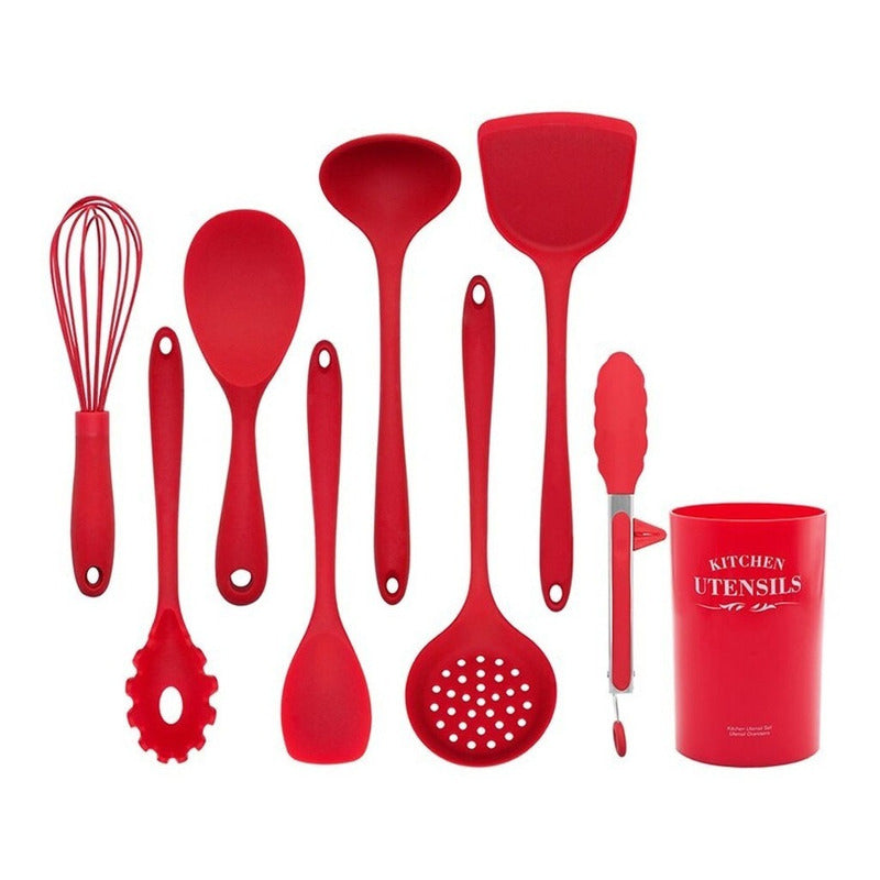 Set Utensilios 12 Pz Juego De Cocina Siliconados Duraderos