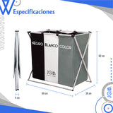 Cesta Cesto Canasta De Ropa Sucia Triple Compartimiento