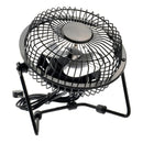 Ventilador De Mesa Usb Portátil De 20cm Metálico / Ajustable Cantidad De Aspas 4 Color De La Estructura Negro Color De Las Aspas Plata Diámetro 20 Cm Material De Las Aspas Metal 5v