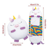 Sleeping Para Niños Bolsa Para Dormir Y Almohada Unicornio