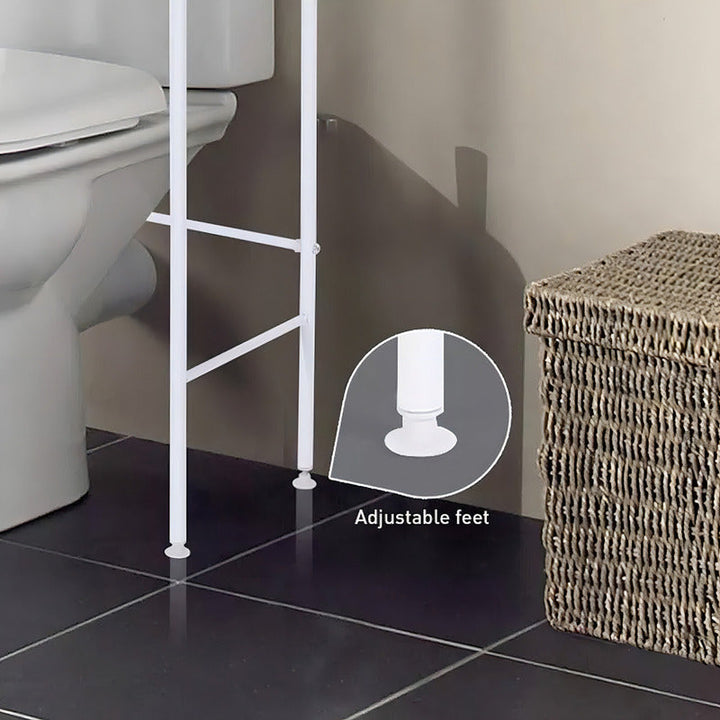 Organizador De Baño Estantería Mueble Ahorrador De Espacio 3 Color Blanco