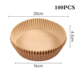 Papel Protector Freidora Aire Molde No Residuos Asar Hornear