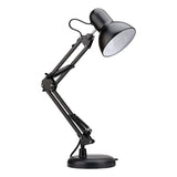 Lampara De Mesa Escritorio Brazo Flexible Metal Color De La Pantalla Negra
