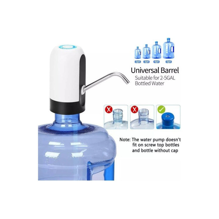 Dispensador De Agua Automático Para Botellon Recargable Color Blanco