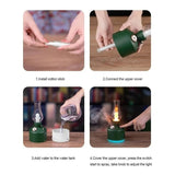 Difusor De Aromas Humidificador Lampara Retro + Esencia