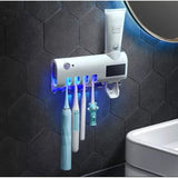 Porta Cepillo Dispensador De Crema Dental Con Esterilizador