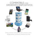 Torre Multitoma Corriente 3 Niveles 3 Usb X 12 Tomas 2500w
